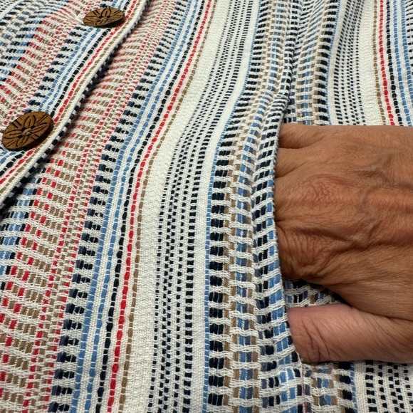 Draper's & Damon's Button Up Blazer/Jacket with Pockets, Medium, Multicolored - Picture 13 of 14